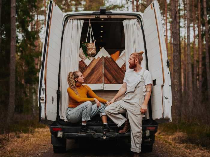 After eight months, building troubles, financial issues, and tons of fights, Indie and Joel finally turned their van into a home.