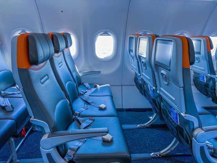 True to name, Even More Space seats on this aircraft offer between 35 and 38 inches of seat pitch, depending on seat location, and 18 inches of width.