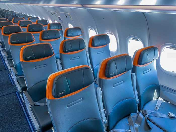 The rest of the cabin is split between extra legroom seats, known as "Even More Space" seats...