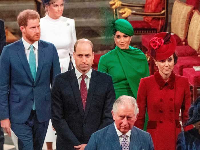 Prince Harry and Markle attended their last official engagement as senior royal family members in March 2020, and the tension was obvious.
