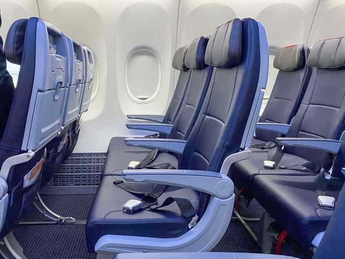 But American offers less legroom than United in economy with 30 inches of seat pitch for standard seats.