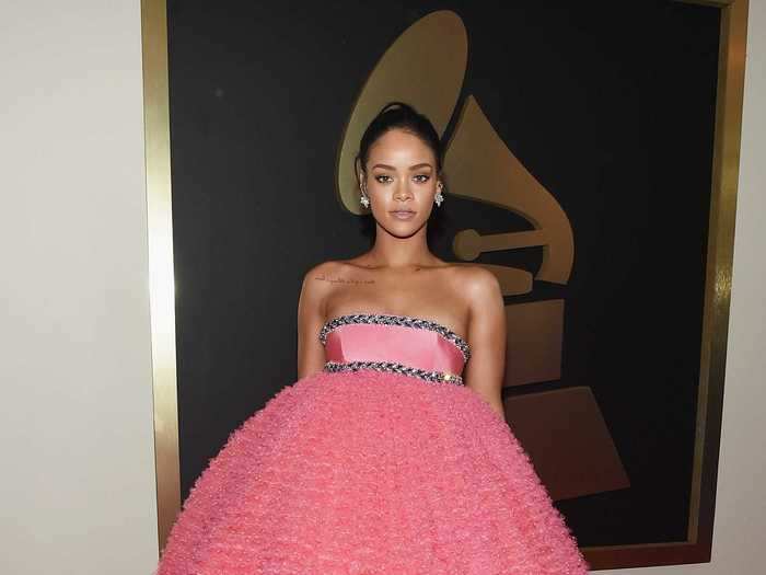 Rihanna wore a gigantic, princess-like gown in 2015.