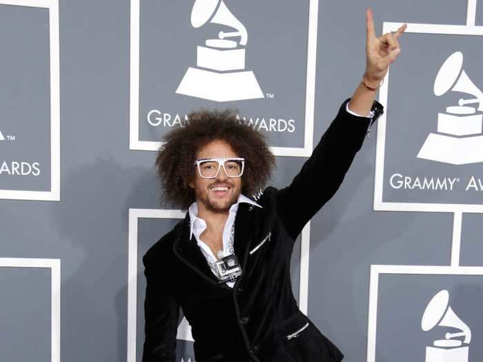Red Foo, the front-man of electronic-pop duo LMFAO, chose to pair a velvet blazer with shorts at the 2013 awards.