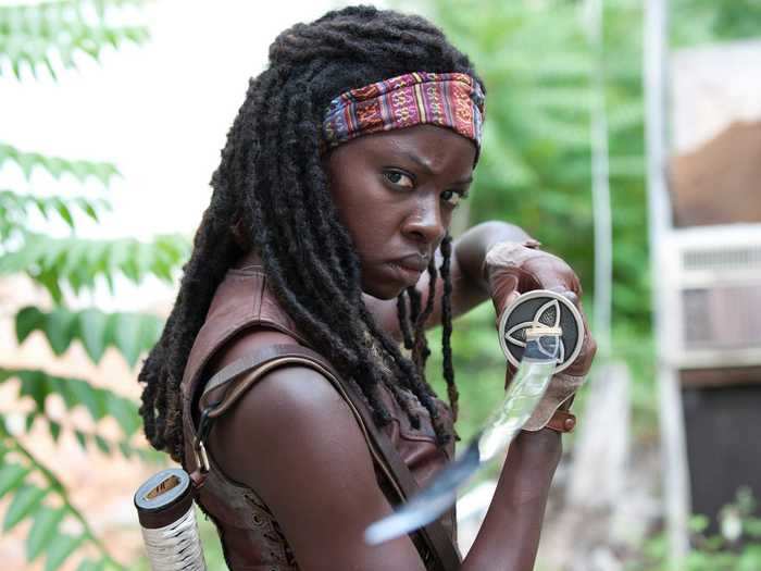 While Danai Gurira had other minor roles before "The Walking Dead," the zombie series put her on the map as the katana-wielding samurai, Michonne.