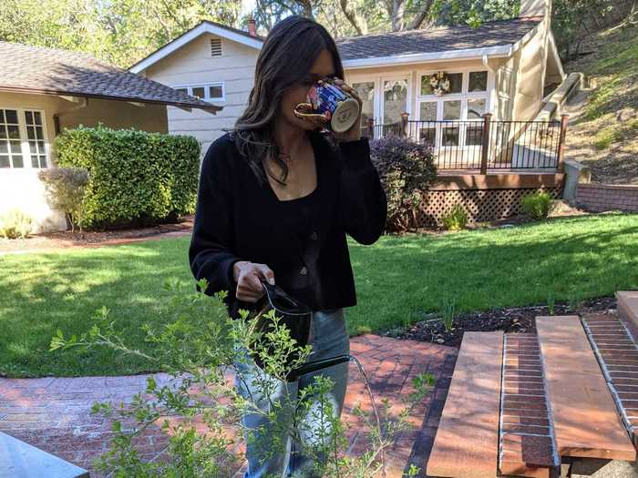 Before the pandemic, Rincon typically picked up her coffee from the free employee café at Google