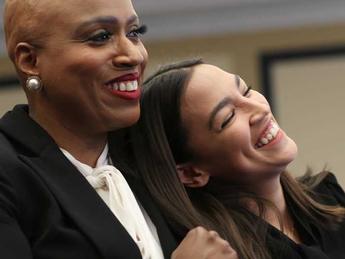 June 2018: Alexandria Ocasio-Cortez and Ayanna Pressley met at a fundraiser in New York City. Afterwards, Ocasio-Cortez tweeted "Our BFF applications are already in."