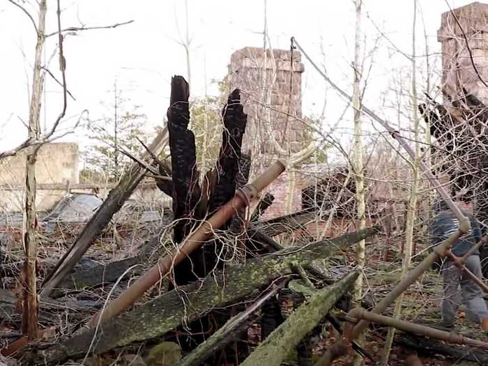 Parts of the mansion were destroyed by a fire in 2001.