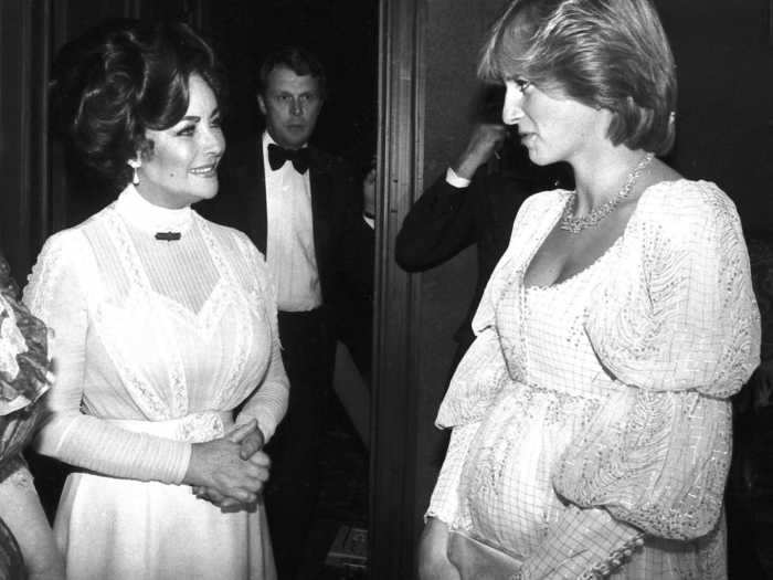 Princess Diana wore a gown with voluminous sleeves to a movie premiere while pregnant with Prince William.