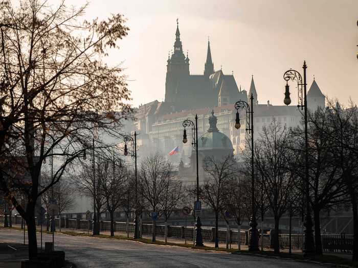 The Czech Republic deployed police officers and soldiers to enforce lockdown measures in early March that aim to get citizens to stay home.