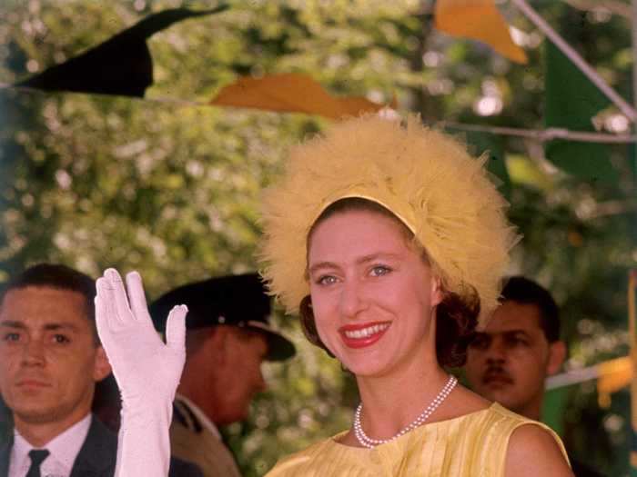 Princess Margaret never shied away from a monochrome ensemble.