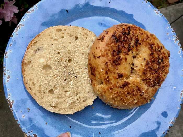 Next up was the everything bagel, and this time we decided to sample New York first.