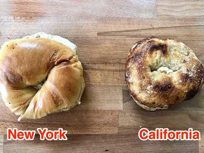 With all the bagels now in hand, it was time for the battle of the coasts to begin.