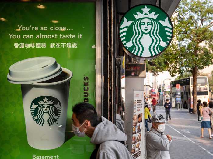 In 2005, Starbucks hit 10,000 stores around the world including in Japan, Saudi Arabia, and Australia.