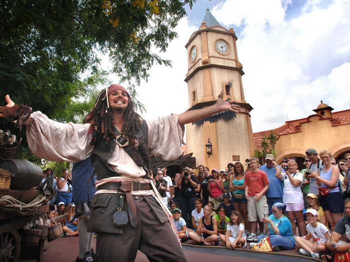 A woman reportedly dumped ashes in the "Pirates of the Caribbean" ride at Disneyland.