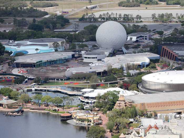 A tourist climbed the Mayan Temple at the Mexico Pavilion in Epcot, and it was caught on camera.