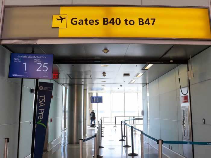 Security was quite empty but it was still a 25-minute wait to get to the other side as Spirit did not give me TSA PreCheck on my boarding pass.