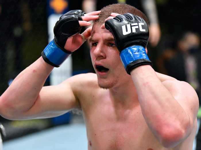 Though he celebrated raucously, Dawson eventually appeared to be in a state of disbelief when it dawned on him how close the fight was heading toward the scorecards.