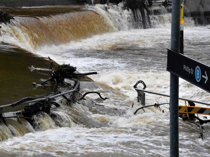 Sydney recorded 4.4 inches of rain on Sunday, making it the wettest day of the year.