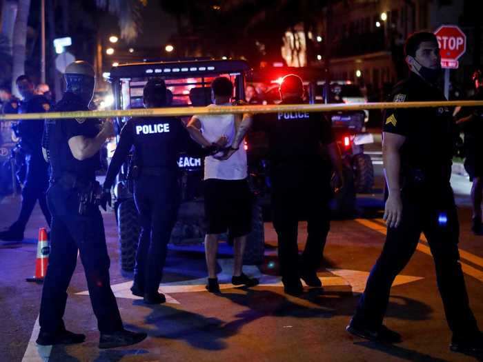 Miami Beach police said they arrested "hundreds" of partiers the weekend of March 12. The next weekend, they made more than 50 arrests and confiscated eight firearms.