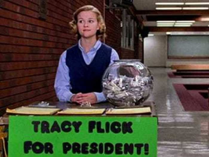 Witherspoon was Tracy Flick in "Election" (1999).