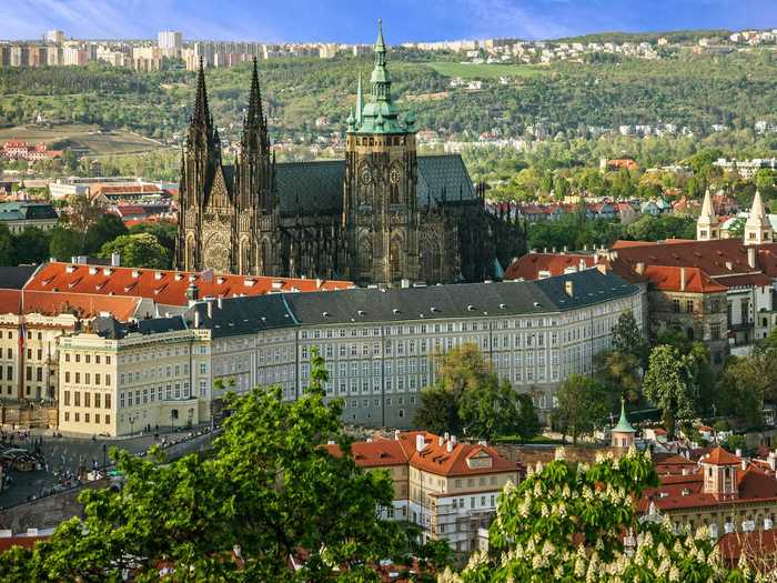 Prague Castle in the Czech Republic spans 753,474 square feet.
