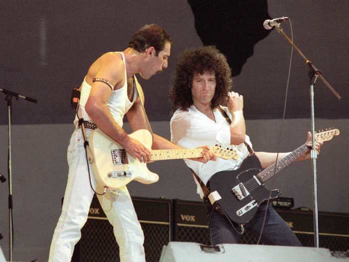 1985: Queen plays Live Aid at London