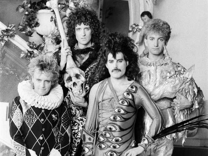 1984: Queen embraces its glam rock side while making a music video in Munich, Germany, for "It