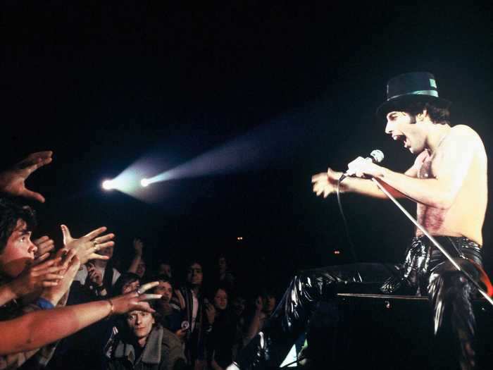 1979: Fans in Paris, France, go crazy for Freddie.