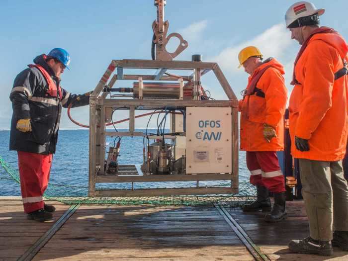 The researchers aboard the Polarstern research vessel found themselves in the right place at the right time last month. They were sailing near Antarctica