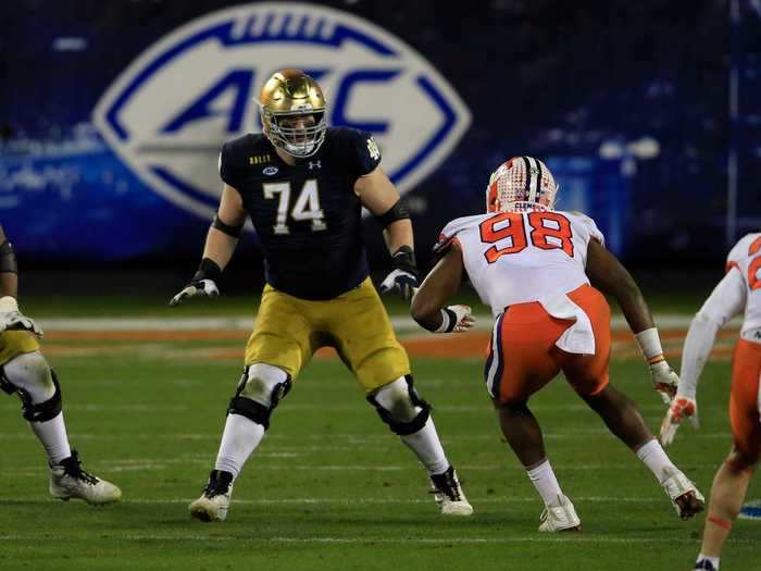 31. Kansas City Chiefs - Liam Eichenberg, OT (Notre Dame)