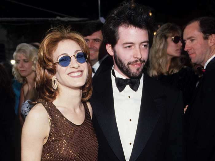 1993: The couple, pictured together at the Oscars, were both smitten from the very beginning.