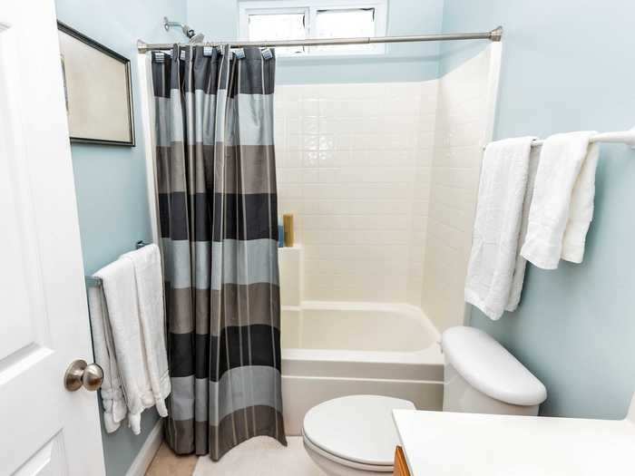 Shower curtains can start to develop mold and mildew if they aren