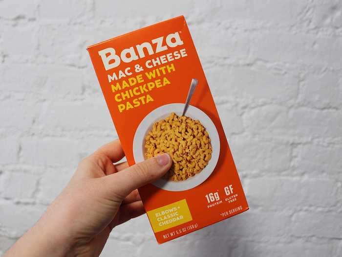 My favorite brand of mac and cheese was surprisingly the Banza mac and cheese made with chickpea pasta.