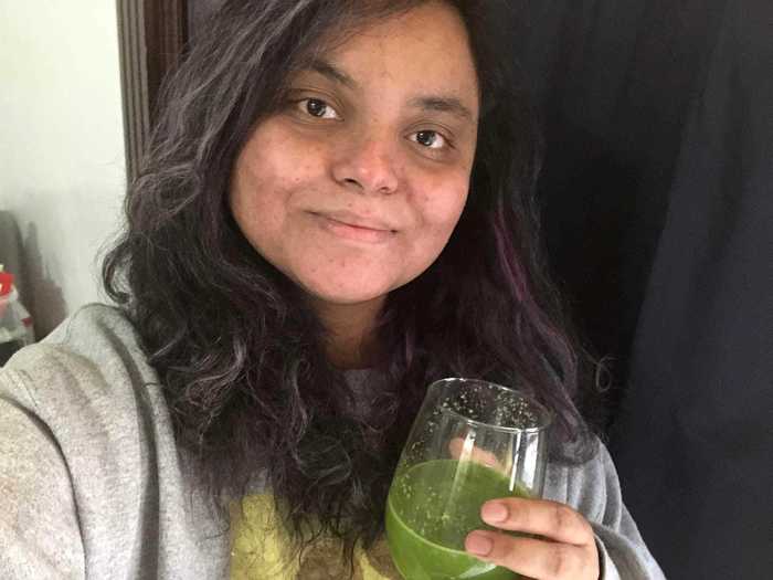 Aside from tasting great, the green juice kept me full for hours.