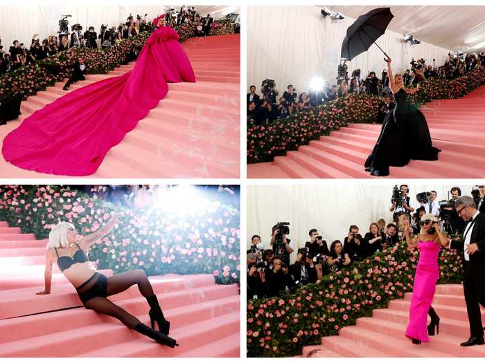 Gaga wowed with a full red-carpet performance at the 2019 Met Gala.