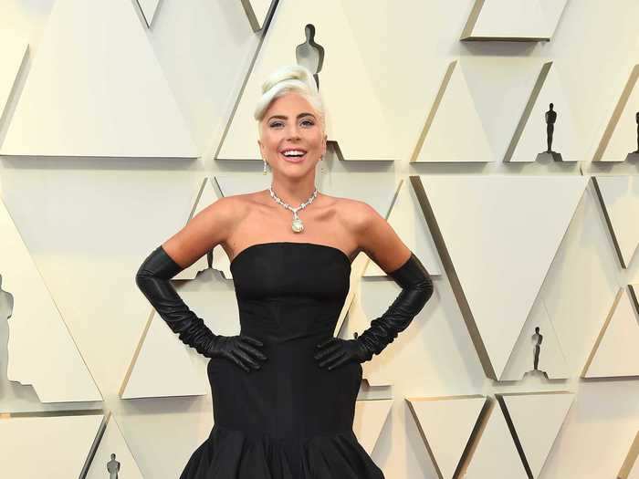 Gaga channeled Audrey Hepburn at the 2019 Oscars.