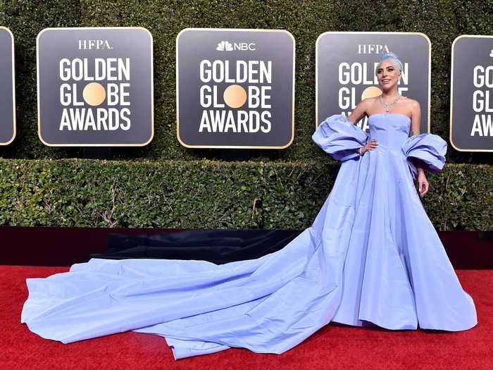 Gaga looked like a real-life Cinderella at the 2019 Golden Globes.