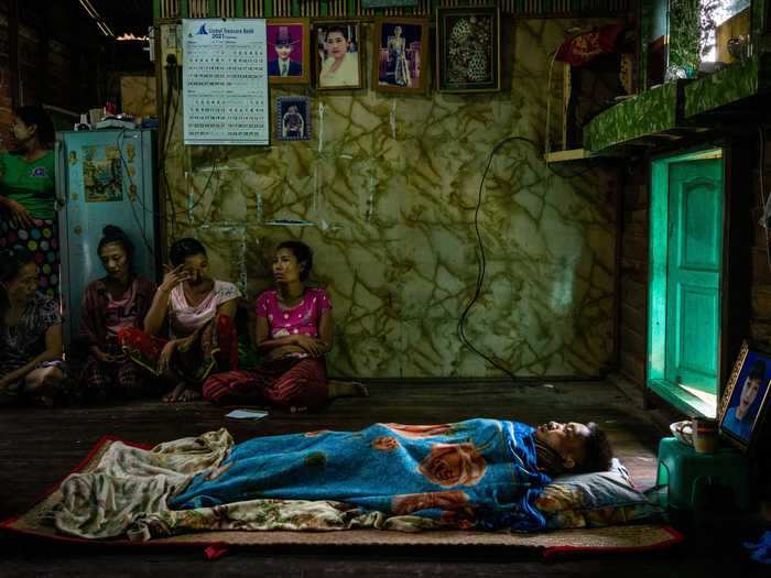 As violence raged outside, the family of Kywa Htet Aung, 19, mourned at home.