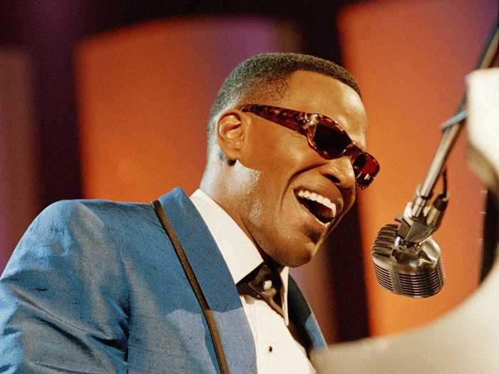 Jamie Foxx played Ray Charles in the 2004 film "Ray" and won an Oscar for his work.