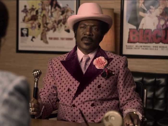 In his highest-rated movie by critics, Murphy portrays the filmmaker and comedian Rudy Ray Moore in "Dolemite Is My Name."