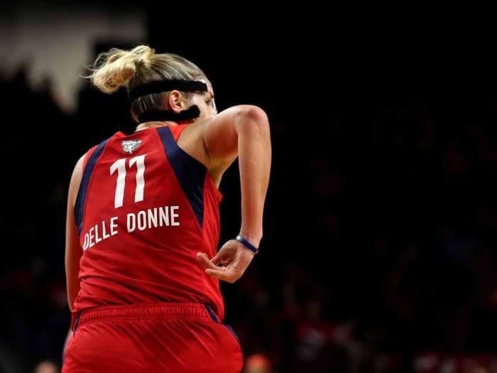 Both uniforms were misprinted, as Mystics superstar Elena Delle Donne does not spell her last name with a hyphen.