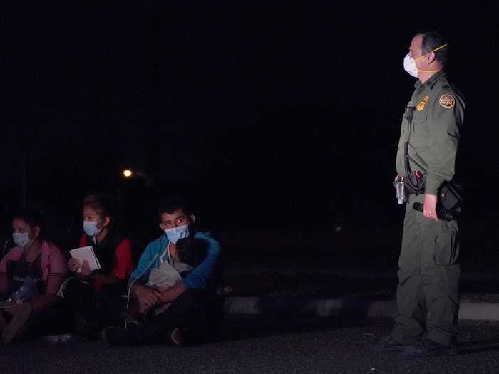 Once they reach America, the migrants camp together in a park nearby, waiting for what comes next.