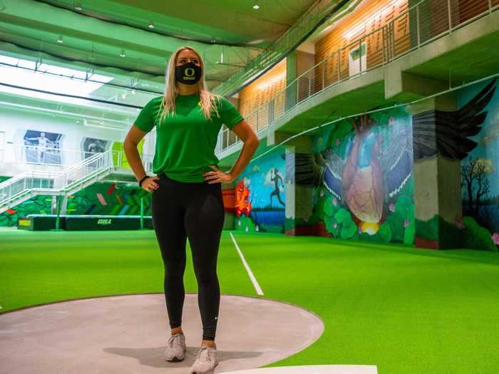 Underneath the exterior, the new Hayward Field also has a new indoor facility, complete with training rooms, locker rooms, and lounges.