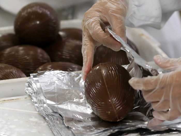 And 50% prefer their chocolate eggs to be filled with caramel, peanut butter, or chocolate ganache, as opposed to them being hollow or solid chocolate.