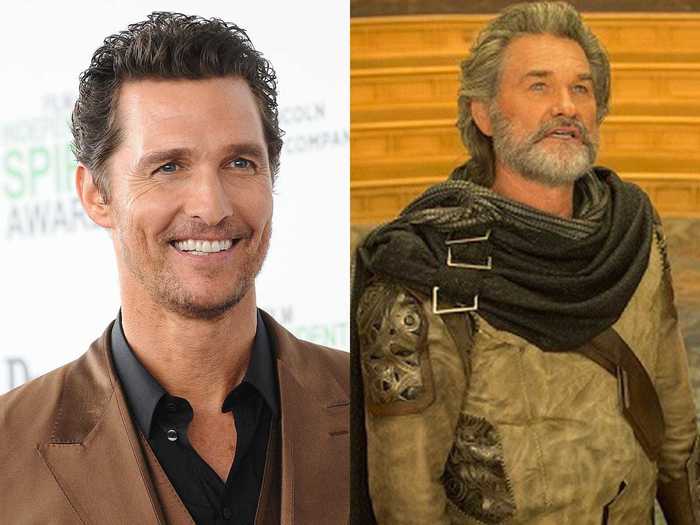 Matthew McConaughey was almost Ego, the villain of "Guardians of the Galaxy Vol. 2," but passed.