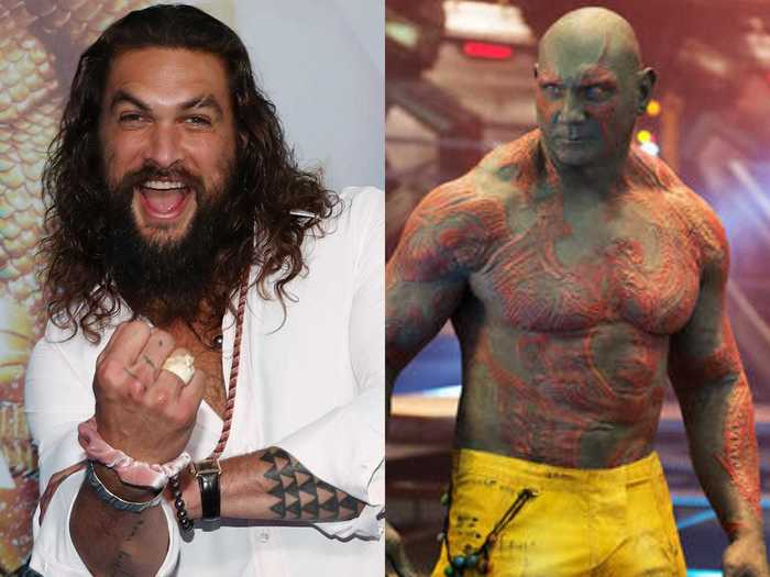 Jason Momoa almost played Drax in "Guardians of the Galaxy," but he passed.