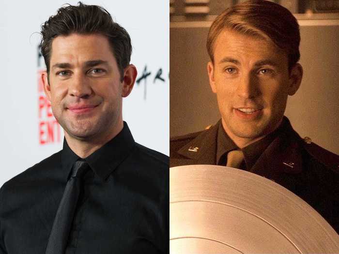 John Krasinski was close to becoming Captain America, aka Steve Rogers.