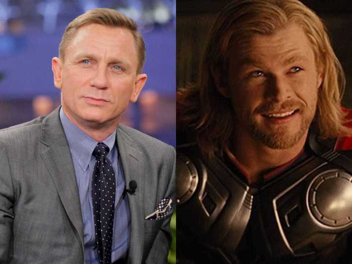 Daniel Craig turned down the role of Thor to concentrate on playing James Bond.