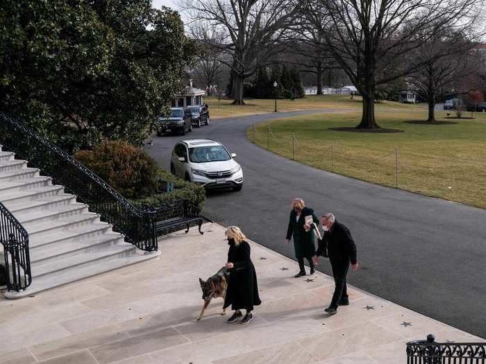 January 24, 2021: Champ and Major moved into the White House.