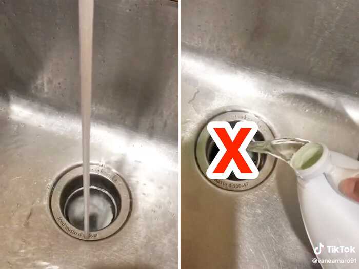TikTokers are pouring bleach down their clogged sink drains, but a